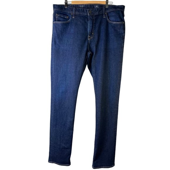 Adriano Goldshmeid , The Everett Slim Straight Dark Wash Jeans, Men's Size 38/36 - Picture 1 of 10